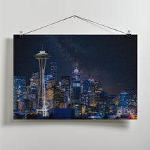 Art Prints of Night at Seattle