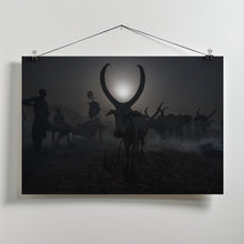 Art Prints of At a Mundari cattle camp - South Sudan