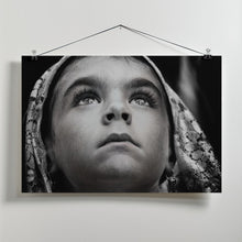 Art Prints of Girl with Sardinian traditional veil