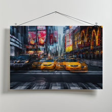 Art Prints of a taxi for christmas