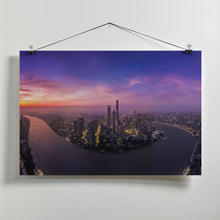 Art Prints of The Morning Glow in Lujiazui Shanghai