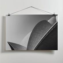 Art Prints of Lotus temple .. the grey scale