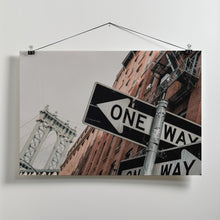 Art Prints of Manhattan Bridge One Way