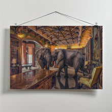 Canvas Art Print Elephants 1