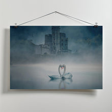 Canvas Art Print Windsor Castle and Swan