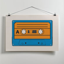 Art Prints of Blue Tape Cassette