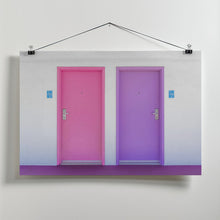 Art Prints of Pink and Purple Doors at the Saguaro