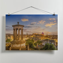 Art Prints of Magical sunset over Edinburgh