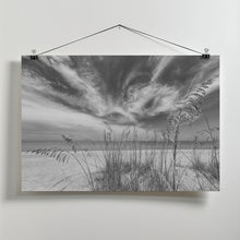 Art Prints of Heavenly calmness on the beach - monochrome