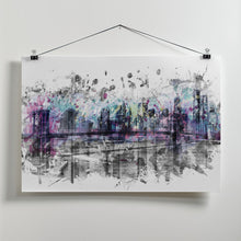 Art Prints of Modern Art NEW YORK CITY Skyline | Splashes