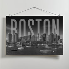 Art Prints of BOSTON Skyline Monochrome