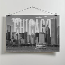 Art Prints of CHICAGO Skyline Monochrome