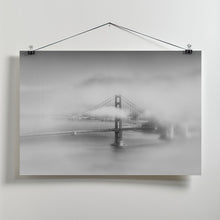 Art Prints of Foggy Golden Gate Bridge | monochrome