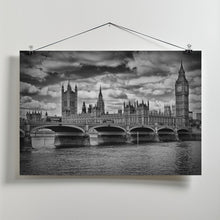 Art Prints of LONDON Houses of Parliament &amp; Westminster Bridge