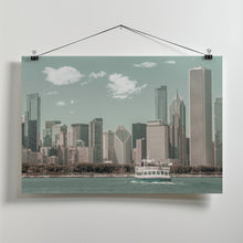 Art Prints of CHICAGO Skyline | urban vintage style