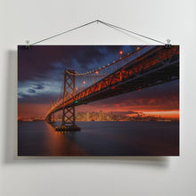 Art Prints of Fire over San Francisco