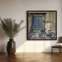 Art Prints of Old Window and Bicycle