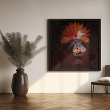 Canvas Art Print Hippo Borneo Ethnic