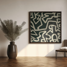 Art Prints of Abstract line art maze pattern