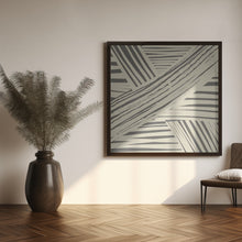 Art Prints of Grey diagonal stripe pattern