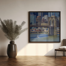 Art Prints of NEW YORK CITY Brooklyn Bridge &amp; Manhattan Skyline