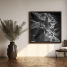 Art Prints of MONOCHROME ANTELOPE CANYON Rock Formation