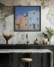 Art Prints of The small house color dog