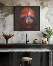 Canvas Art Print Hippo Borneo Ethnic