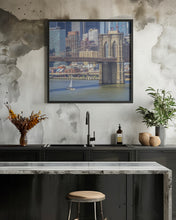 Art Prints of NEW YORK CITY Brooklyn Bridge &amp; Manhattan Skyline