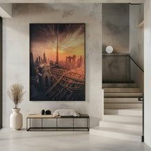 Art Prints of Dubai's Fiery sunset