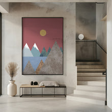 Art Prints of Mountain landscape