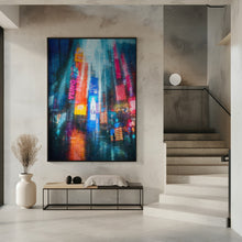 Art Prints of Time Square Impression in Rain