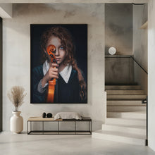 Art Prints of The daughter a violinist