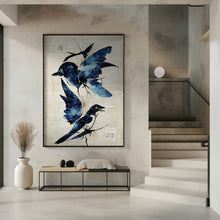 Canvas Art Print Blue Birds