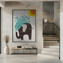 Canvas Art Print Funny elephant