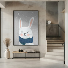 Canvas Art Print Snow Bunny