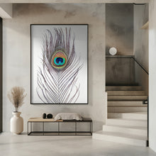 Canvas Art Print Peacock Feather