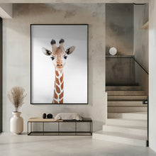 Canvas Art Print Baby Giraffe