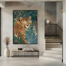 Canvas Art Print Rockstar cheetah in the jungle