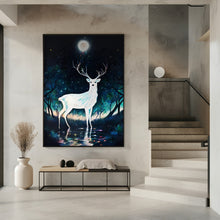 Canvas Art Print Paint Deer