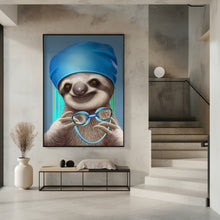 Canvas Art Print SLOTH WITH GOGGLES