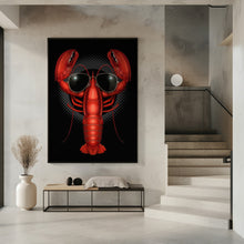 Canvas Art Print cool lobster