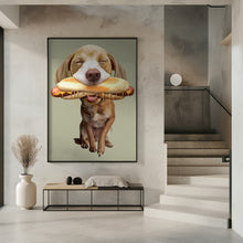 Canvas Art Print hotdog