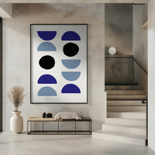 Art Prints of Blue Shapes 2