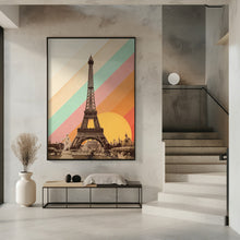 Art Prints of Eiffel Tower Rainbow