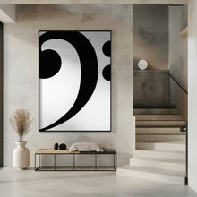 Art Prints of Big bass clef 1