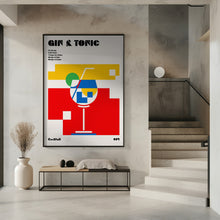 Art Prints of Gin &amp; Tonic Bauhaus Cocktail