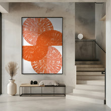 Art Prints of Orange Circle Fans 1