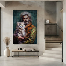 Art Prints of Man With A Cat