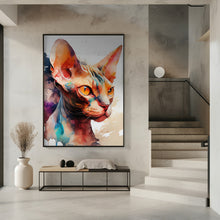 Art Prints of Cat watercolor painting animal